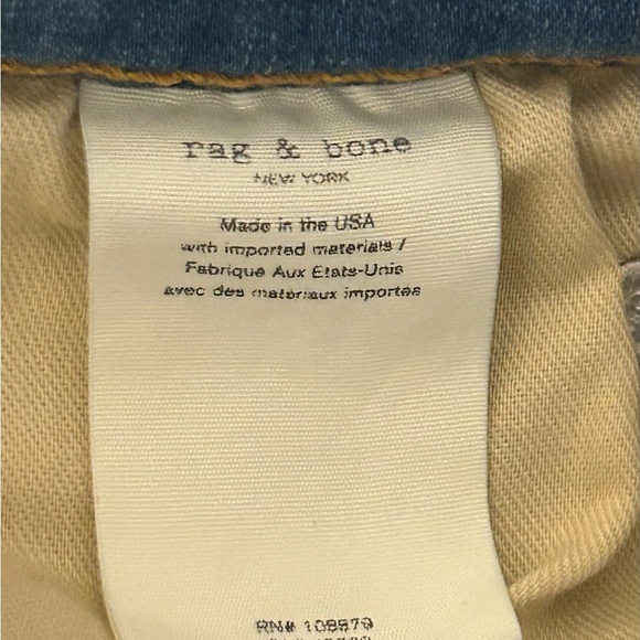 Rag & bone CATE MID- RISE ANKLE SKINNY JEANS color BOWERY - Picture 8 of 9